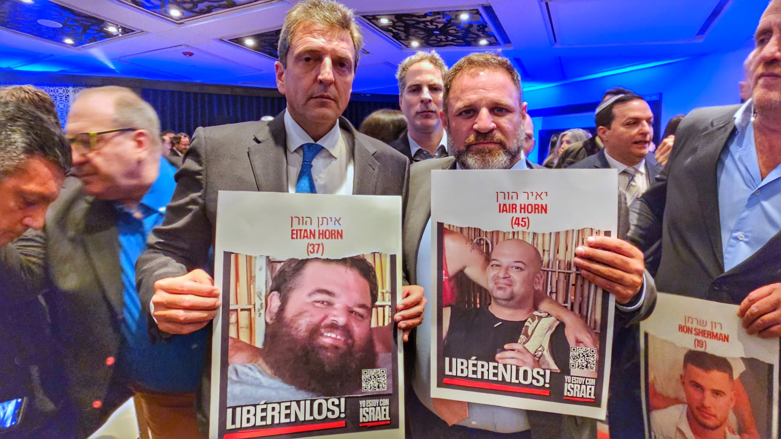 Glinski y Massa pidieron por la liberación de rehenes de Hamas