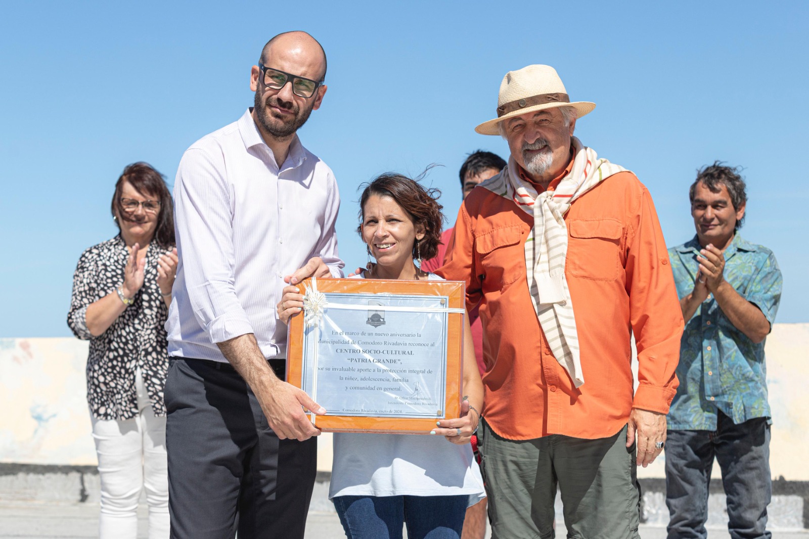 Macharashvili  acompañó el 5° aniversario del Espacio Socio Cultural Patria Grande