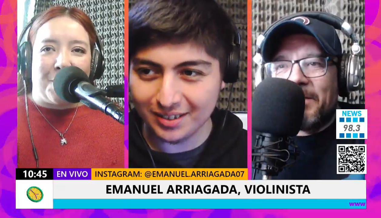 Emanuel Arriagada, parte de la orquesta sinfónica de la UNPSJB, se presentará en el Teatro de Astra