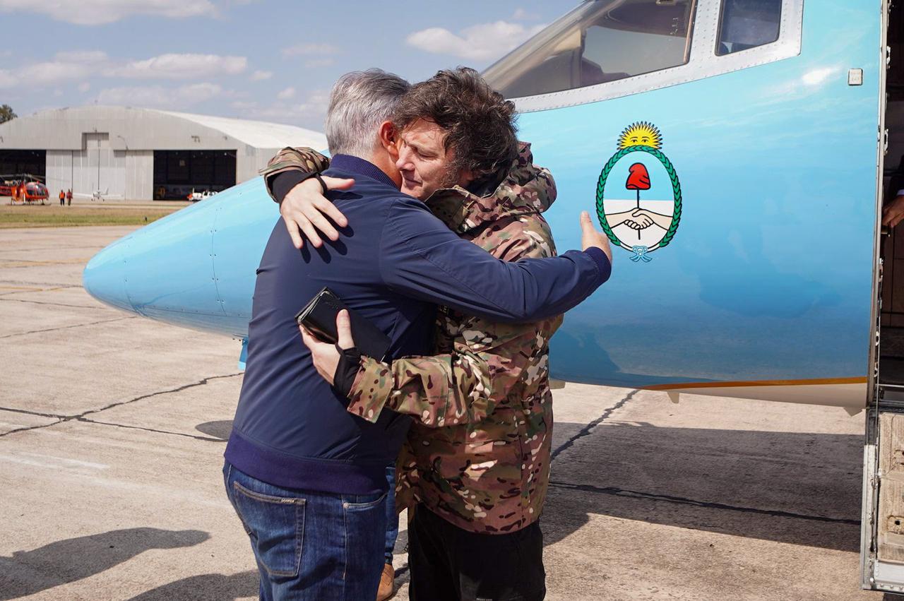 Milei viajó a Córdoba