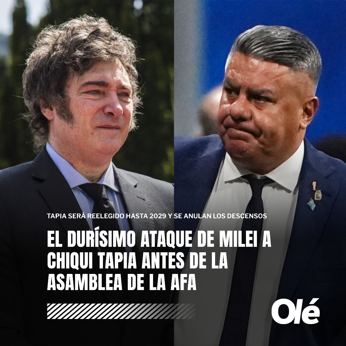 Milei, AFA, Tapia y el paseo de estudiantes a Fijap