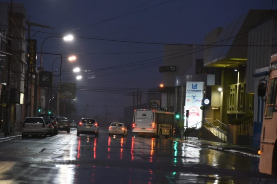 Alerta amarilla en Comodoro: domingo con lluvias fuertes  y viento