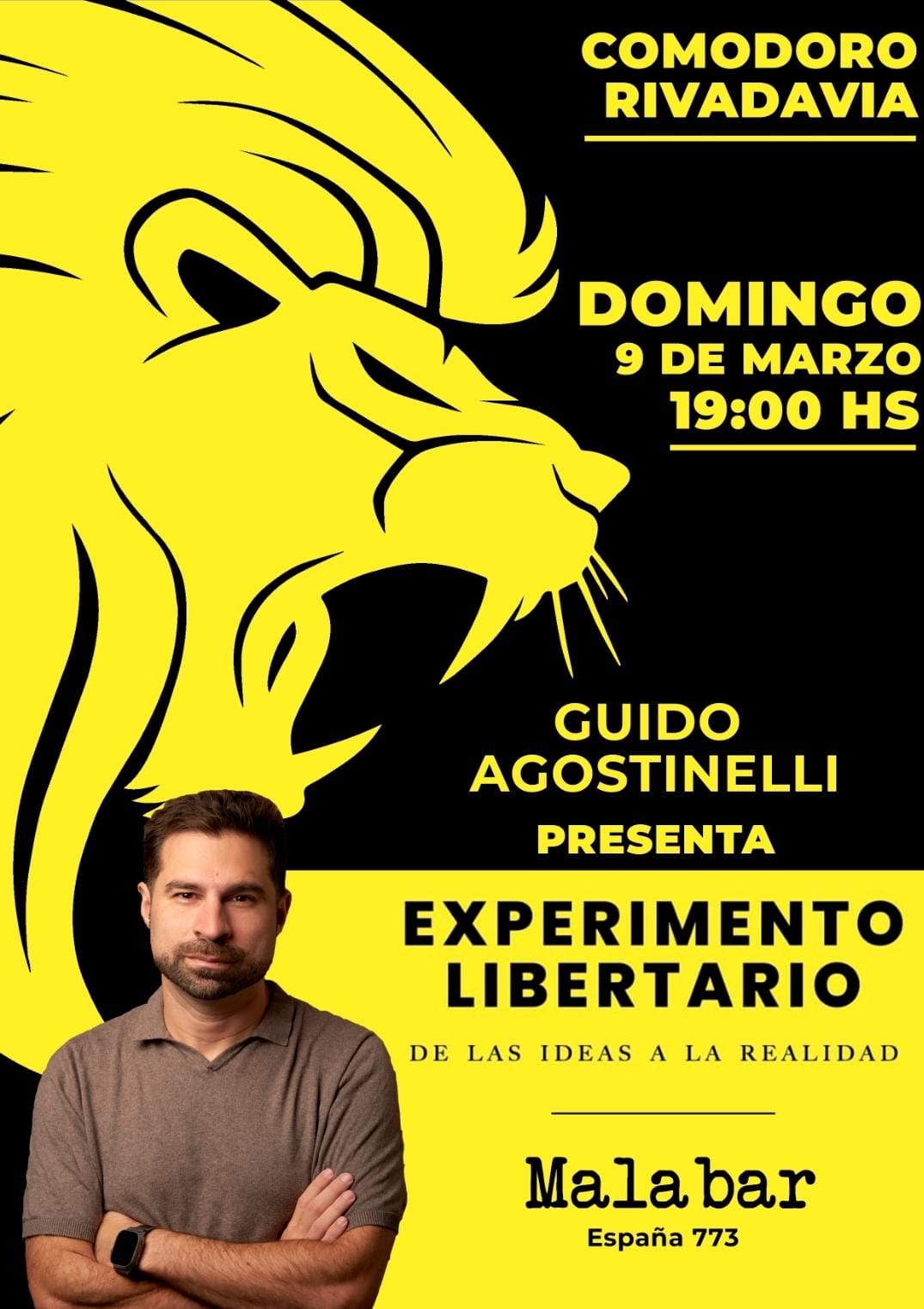 Presentación del Libro Experimento Libertario de Guido Agostinelli