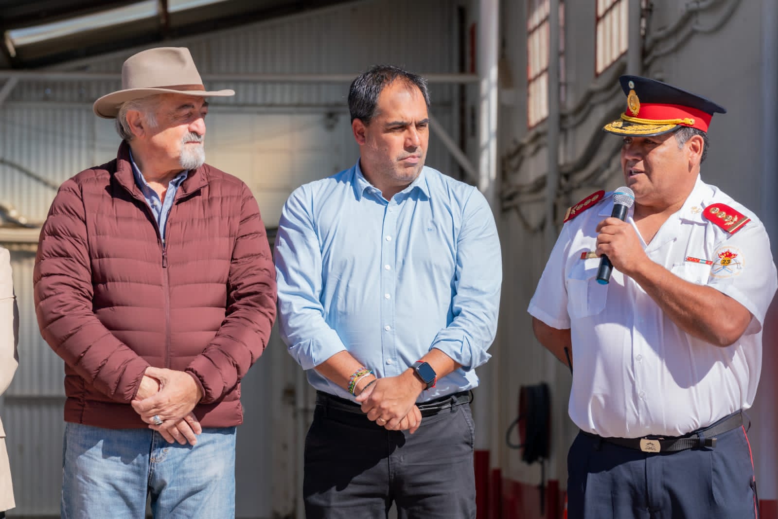 Macharashvili en el festejo por el 29° Aniversario del Destacamento N°3 de Bomberos Voluntarios