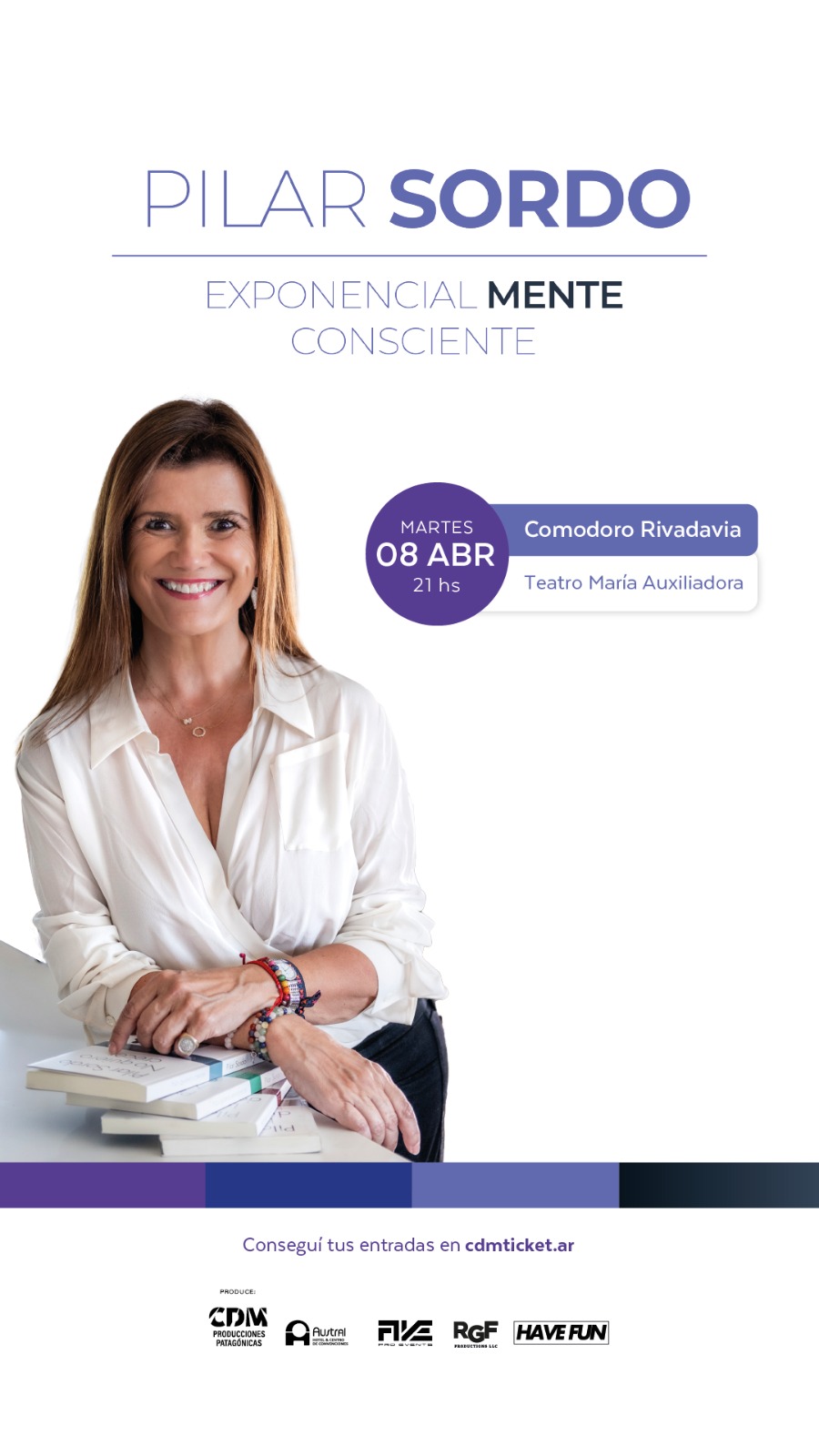 Pilar Sordo presenta  Exponencialmente Consciente en  Comodoro