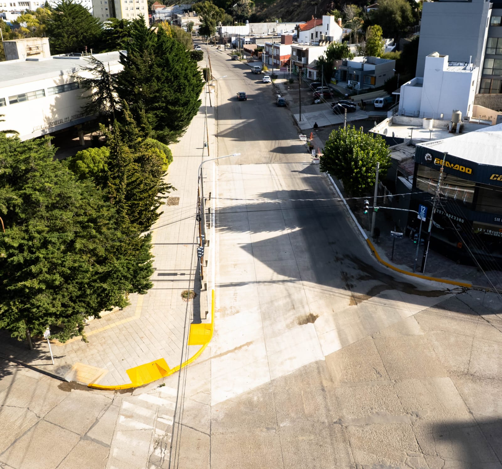 Se concluyó la obra de reparación y mantenimiento en avenida Av. Yrigoyen y Belgrano
