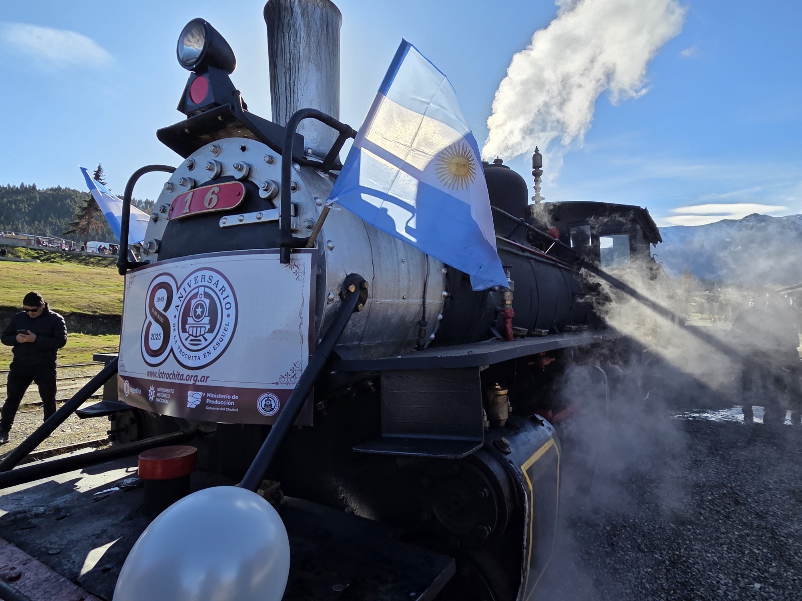 “La Trochita” celebró el 80° aniversario de su llegada a Esquel