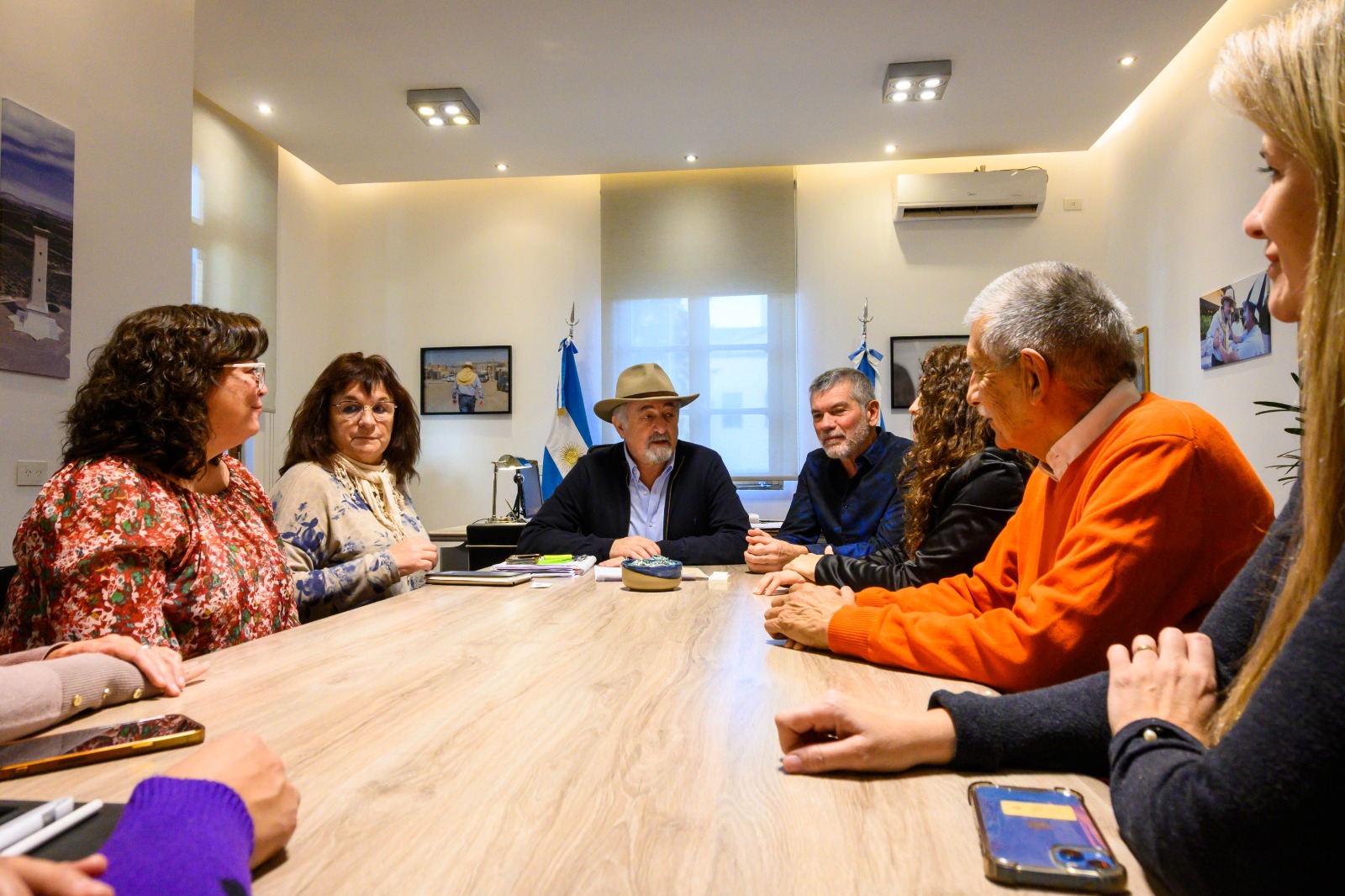 Macharashvili recibió a miembros de la Sociedad Argentina de Pediatría filial Golfo San Jorge