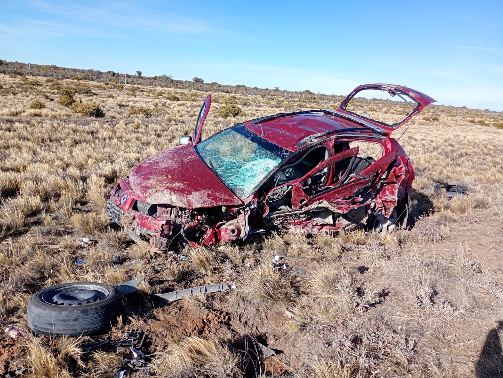 Accidente de tránsito en Ruta 3: una mujer resultó lesionada