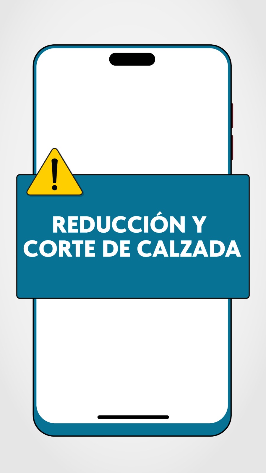 Reduccion y corte de calzada por tareas de alumbrado publico en Ruta N°3