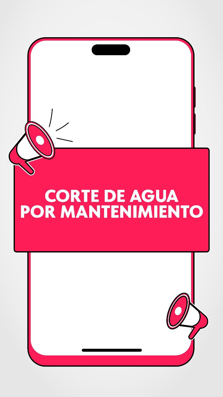 Corte de agua programado en cinco barrios