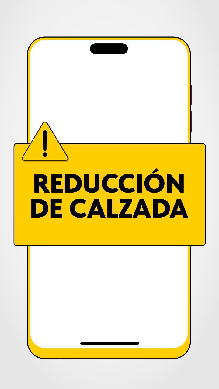 Reducción  de calzada por tareas de alumbrado público