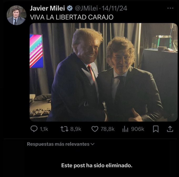 Milei en Italia, protestas en las calles y eligió entre Trump y Musk
