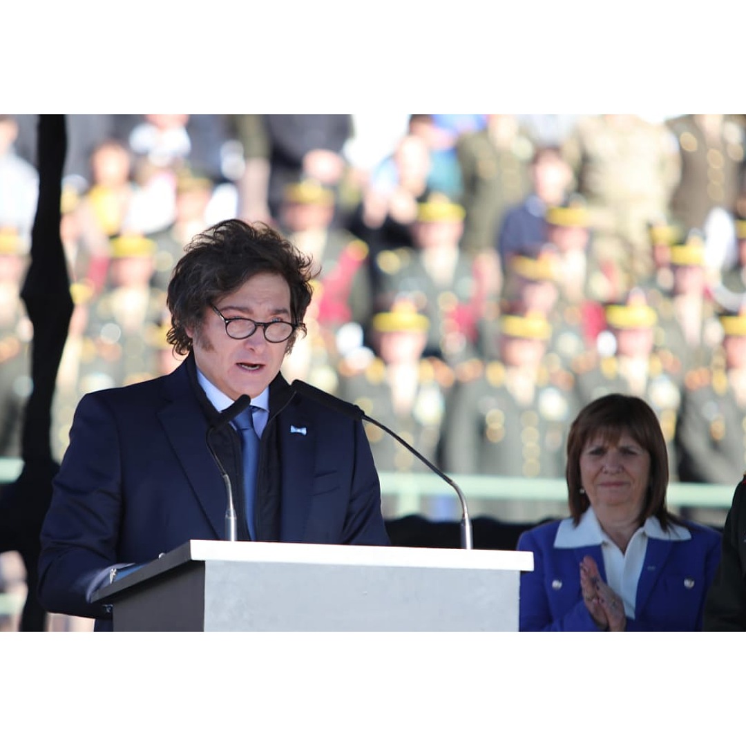 Milei y su acto de la Bandera, Villarruel, CFK y Bullrich