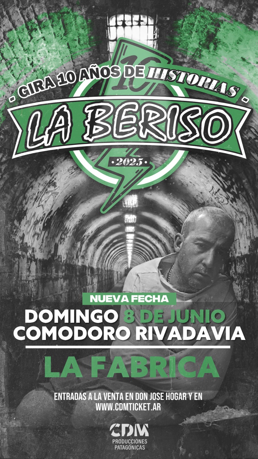 Este domingo, La Beriso en La Fábrica