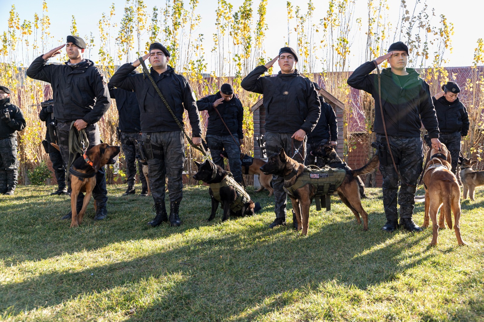 El Municipio acompañó el 19° aniversario de la Sección Canes de la Policía