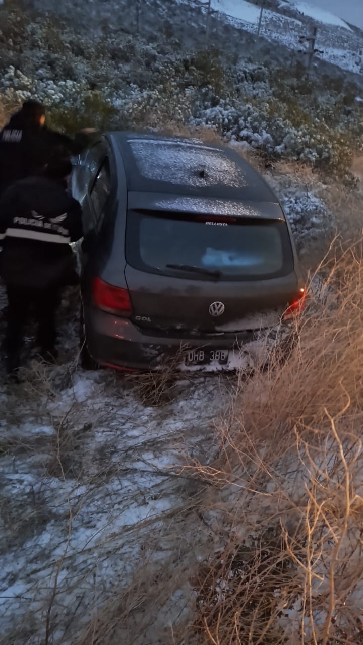 Despiste  en Ruta 26: un auto salió de la calzada a la altura del kilómetro 24