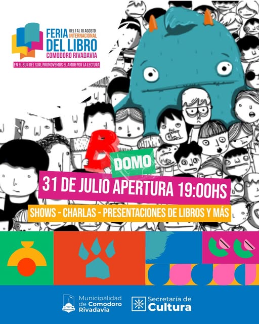 Comodoro Rivadavia vive la primer  jornada de feria del libro