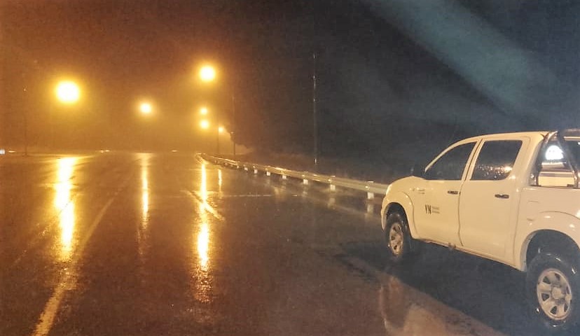 Chubut: precaución en rutas por lluvias, neblina y calzadas húmedas