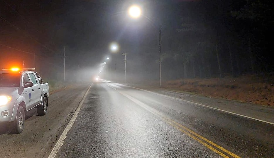 Estado de rutas en Chubut: calzadas húmedas, bancos de niebla y trabajos viales este miércoles