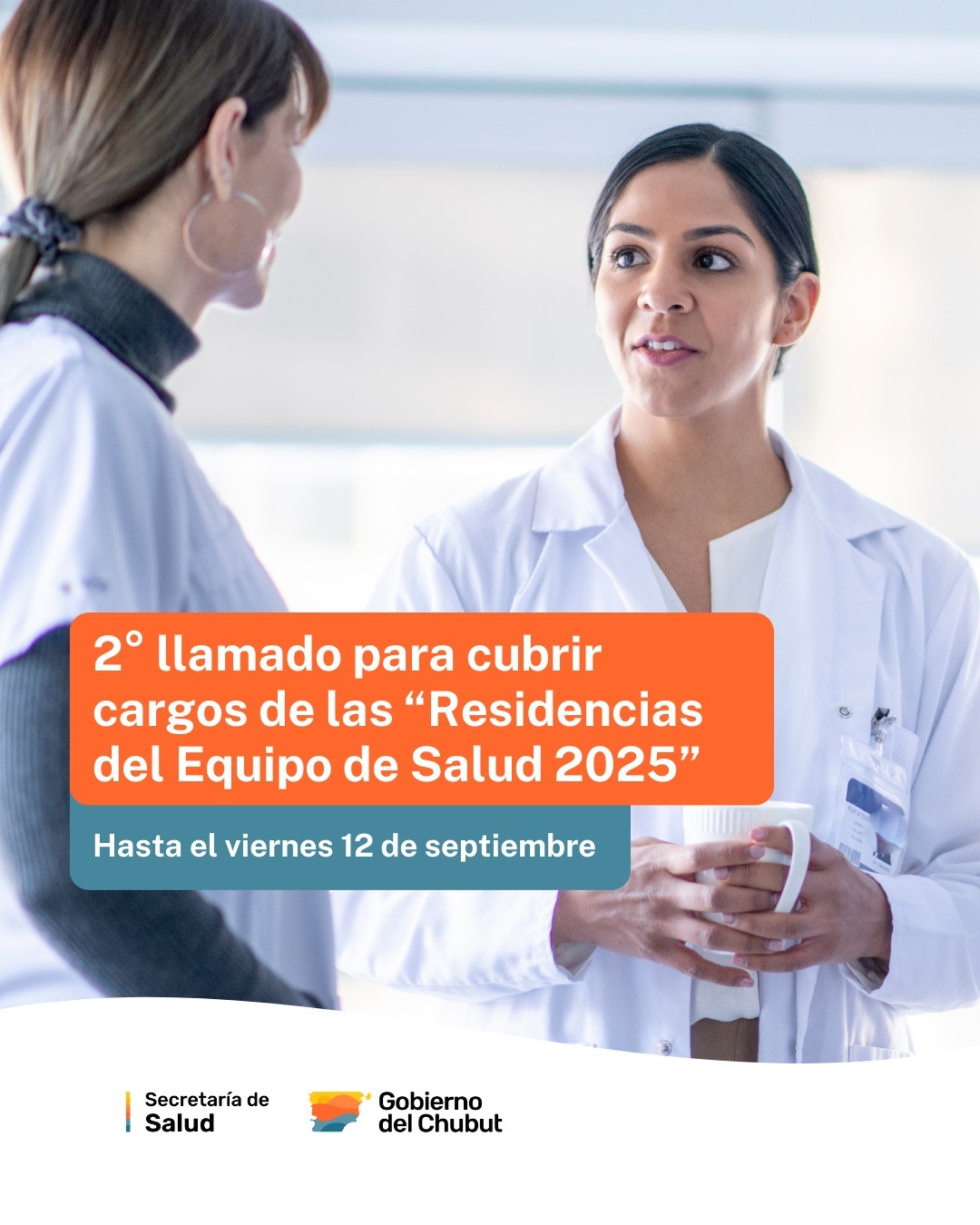 Chubut realiza segundo llamado para cubrir cargos de las “Residencias del Equipo de Salud 2025”