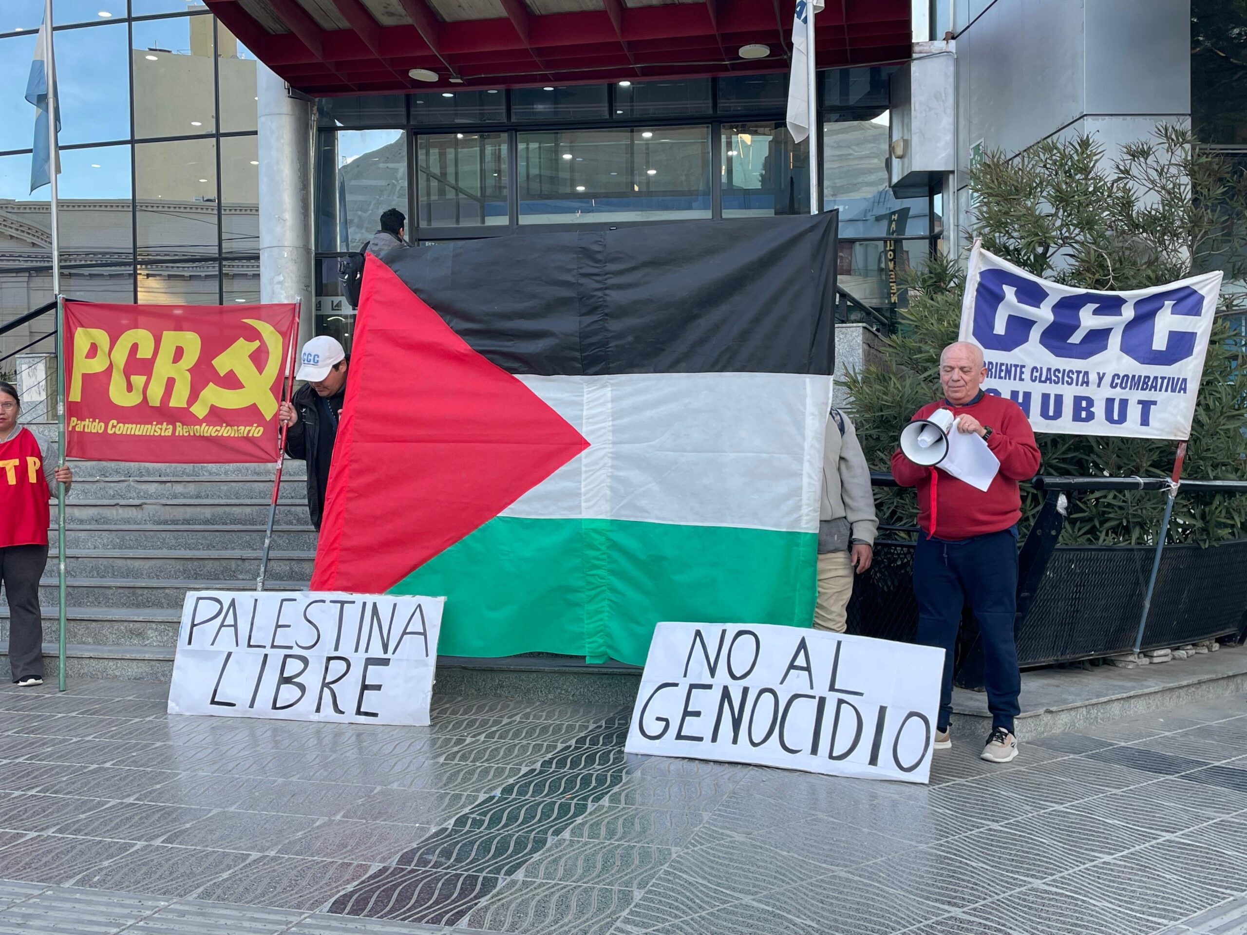 Acto en rechazo al genocidio al pueblo palestino