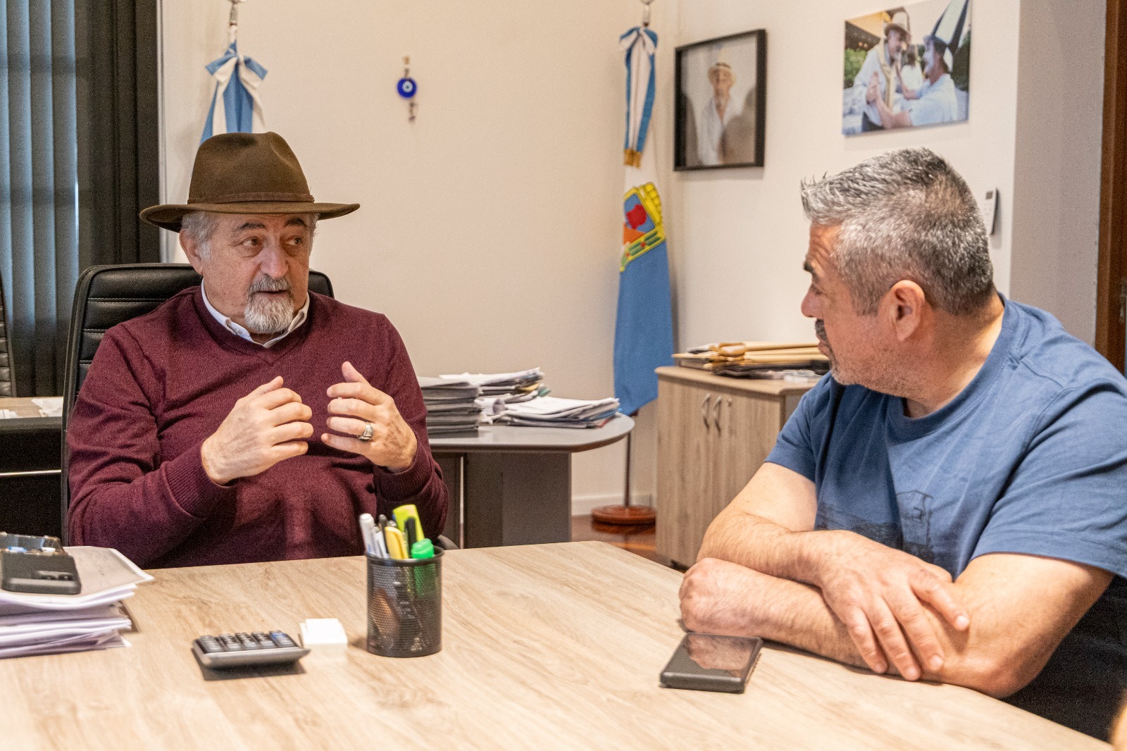 Macharashvili recibió a Iturrioz para interiorizarse sobre el operativo Viento blanco