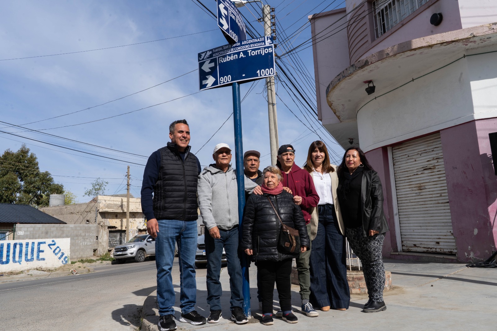 Se impuso el nombre de Rubén Torrijos a una calle de barrio Newbery