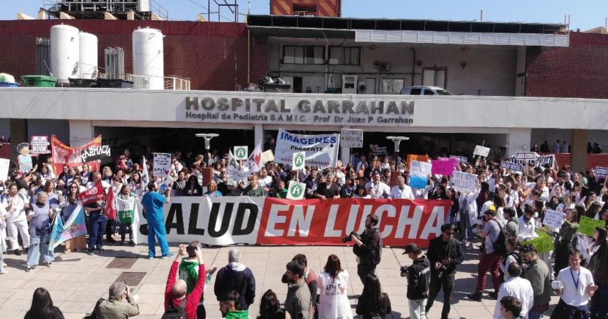Para los trabajadores del Garrahan, el veto es un acto de irresponsabilidad y nepotismo