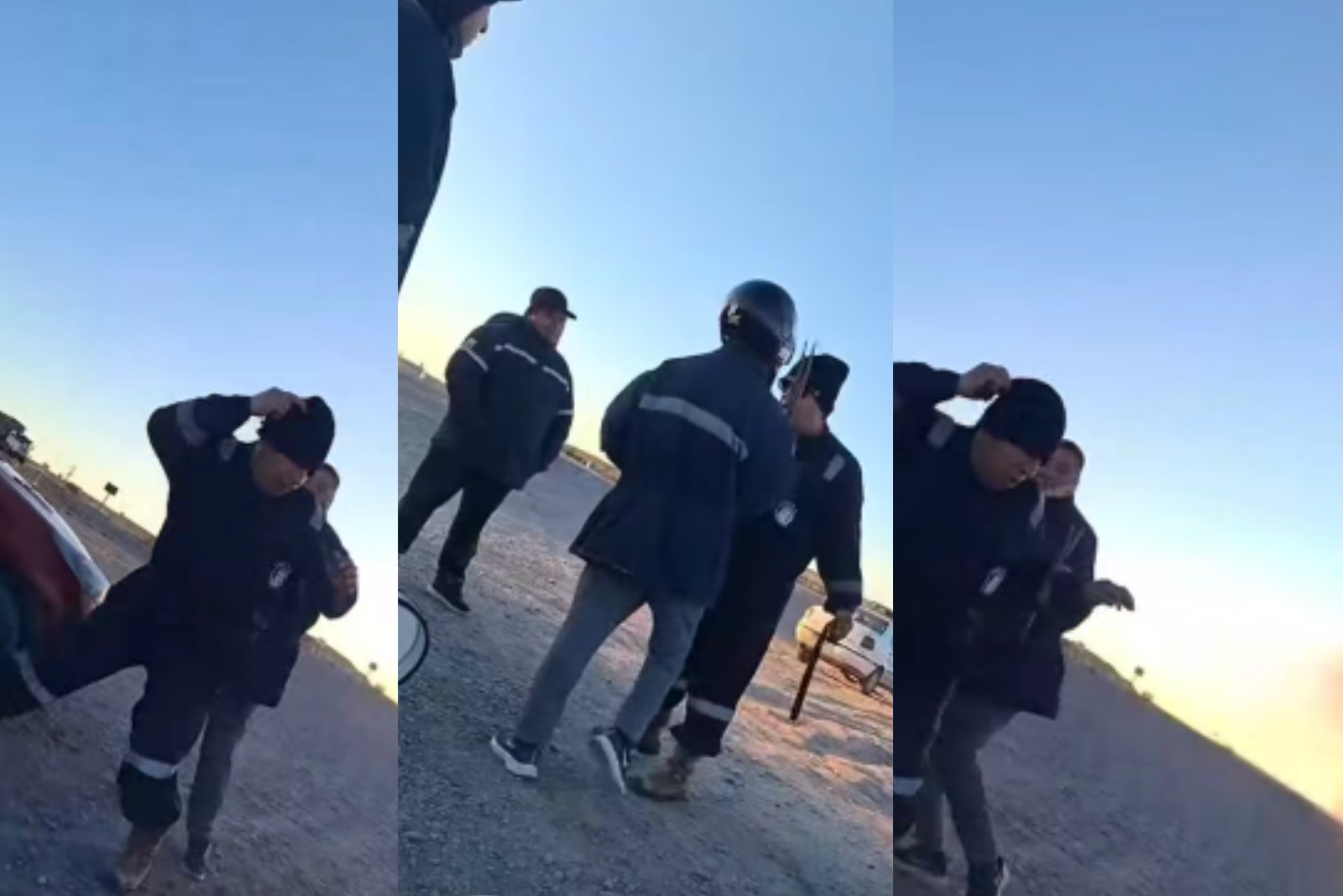 Protesta en Vaca Muerta Sur: un delegado de la UOCRA sacó un arma y disparó en medio del reclamo laboral en General Roca