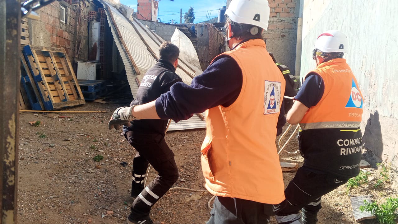 Ráfagas de hasta 120 km/h azotaron Comodoro Rivadavia durante la jornada