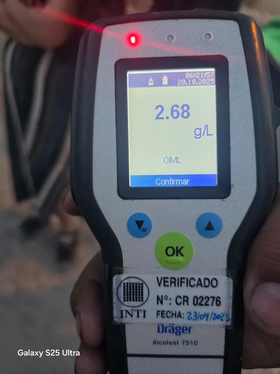 Volcó en el barrio Moure y dio positivo en el test de alcoholemia