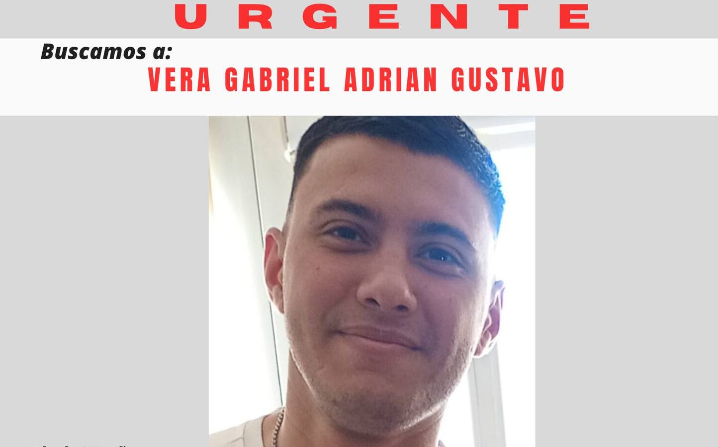 Buscan a Gabriel Vera, visto por última vez en la IX Brigada Aérea de Comodoro Rivadavia