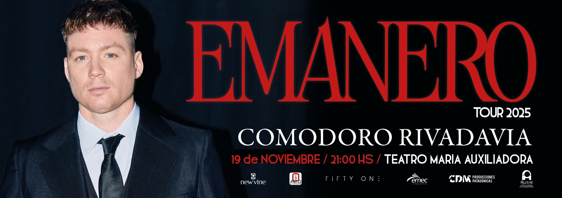 Emanero, el 19 en Comodoro