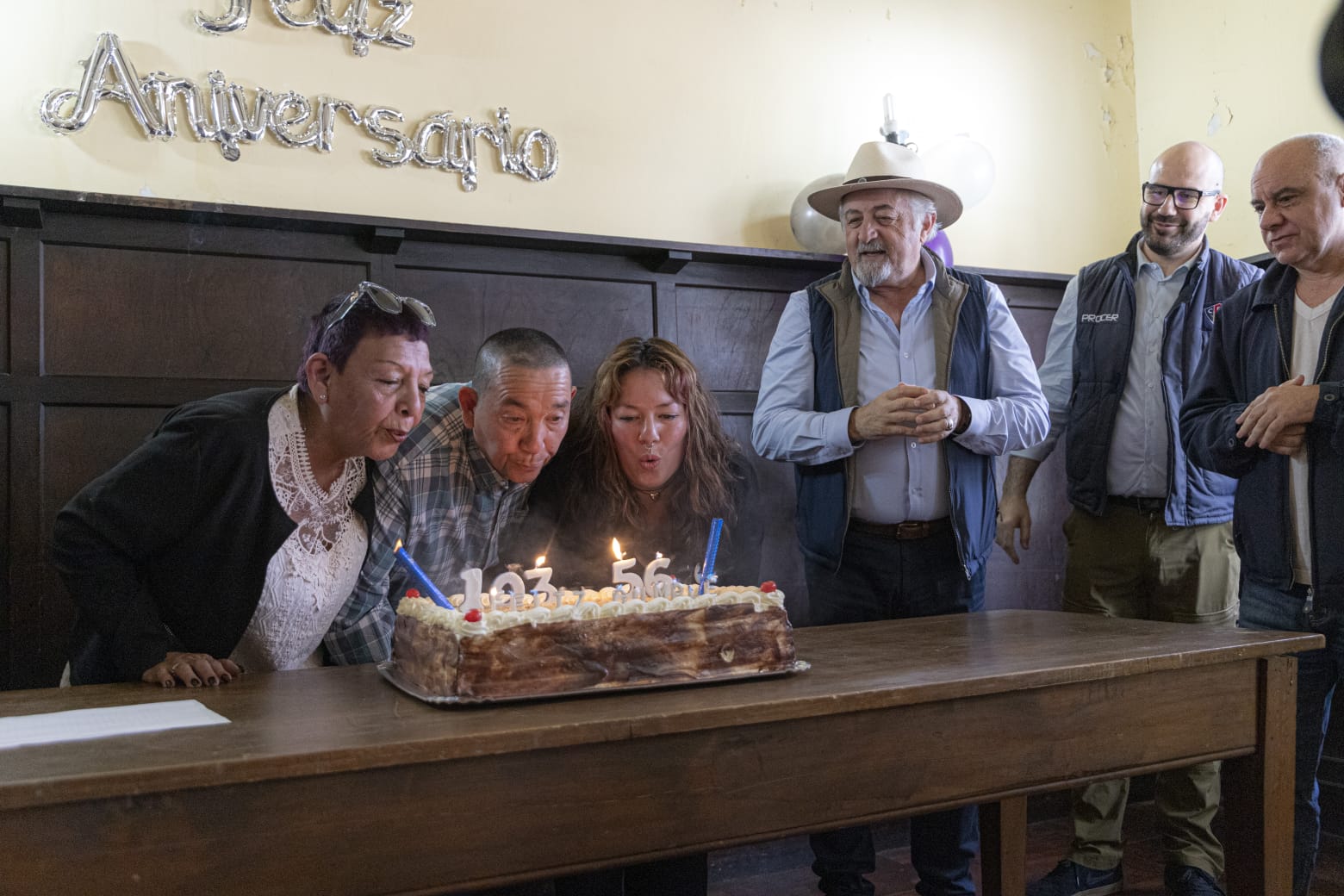 Macharashvili acompañó el festejo por el 103° aniversario del barrio Diadema Argentina