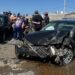 Dos heridos tras una presunta picada que terminó en choque frontal en la curva del Hospital Militar