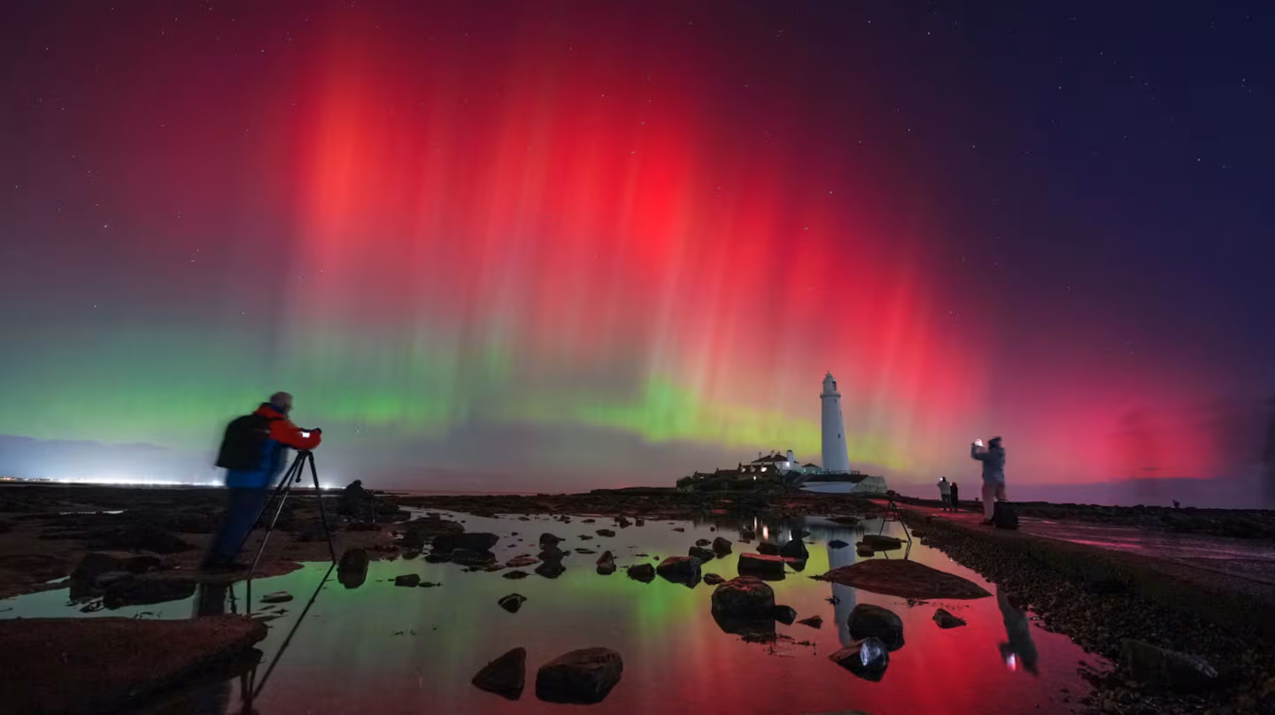 Auroras asombrosas: el espectáculo solar del año.