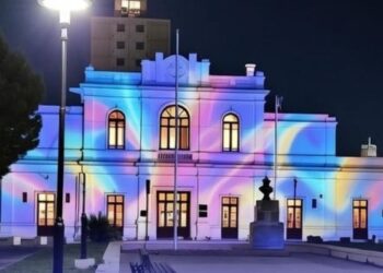 Show lumínico navideño en el Museo Ferroportuario