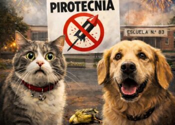 Marcha contra la pirotecnia en Comodoro
