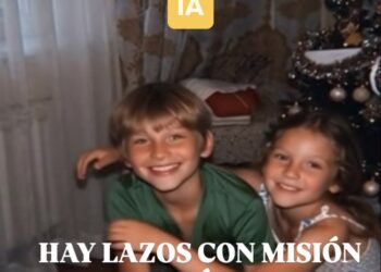 La navidad  con Inteligencia Artificial y la real