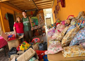 Gimnasia realizó la navidad solidaria