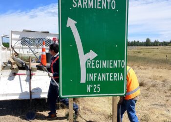 Vialidad Nacional instaló cartelería en distintas rutas de Chubut 