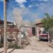 Se prendió fuego un galpón mientras cocinaban un cordero