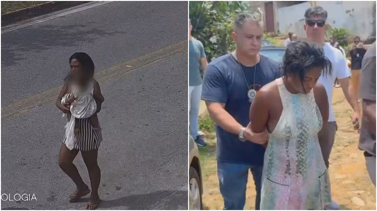 Horror en Brasil: trampa mortal con ropa de por medio termina con madre calcinada y bebé secuestrado