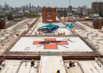 El Hospital Garrahan reactivó su helipuerto tras cuatro años fuera de servicio
