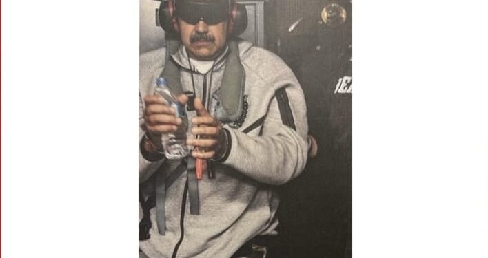 Trump publica foto de Maduro detenido a bordo de un buque militar de Estados Unidos