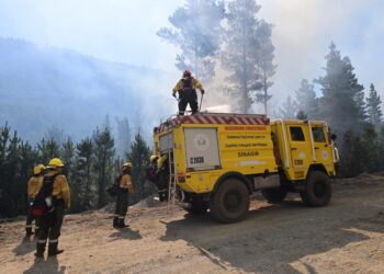 Con más de 230 personas y 6 medios aéreos, continúa el fuerte operativo para controlar el incendio en Puerto Patriada