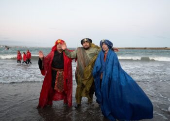 Comodoro vivió la llegada de los Reyes Magos en la Costanera