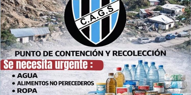 Sismográfica: El club Saavedra también realiza campaña solidaria