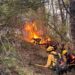 Provincia y Nación intensifican el operativo para combatir el incendio forestal en el Parque Los Alerces